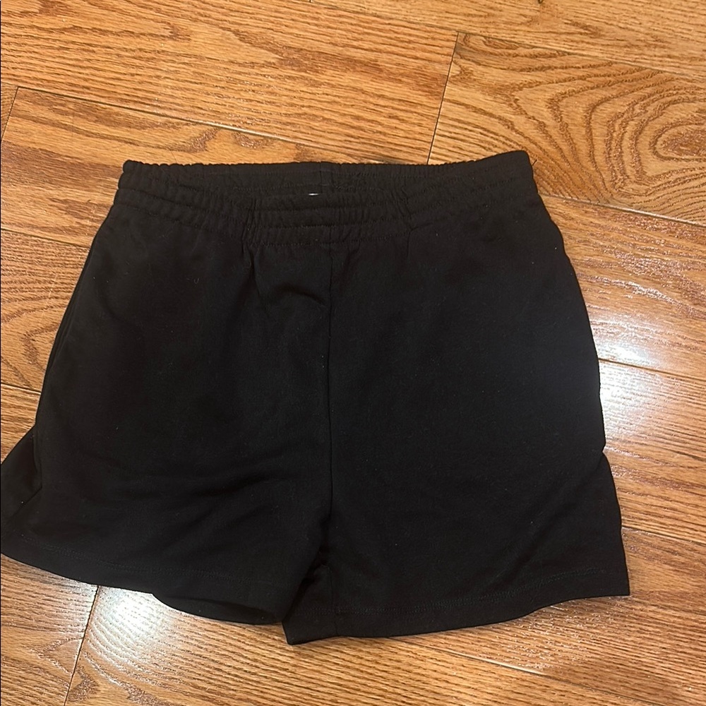 H&M Jet Black Relaxed Shorts